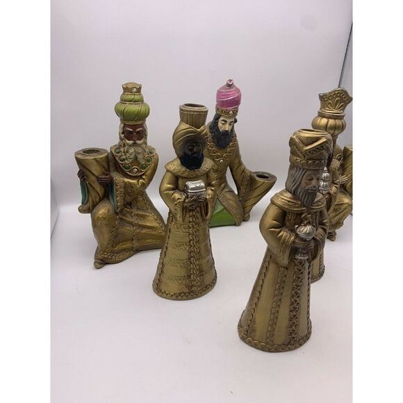 Vintage Kurt S Adler Candlestick Holders Nativity - Picture 2 of 11